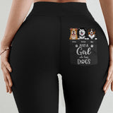 Personalized Just A Girl Who Loves Dogs Legging Printed QTDT0408