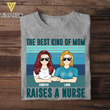 Personalized Best Kind Of Mom Raises A Nurse Tshirt Printed QTDT0508