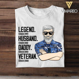 Personalized Australian Veterans/Soldier Legend Husband Daddy Tshirt Printed QTDT0508