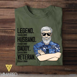 Personalized Australian Veterans/Soldier Legend Husband Daddy Tshirt Printed QTDT0508