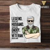 Personalized Irish Veterans/Soldier Legend Husband Daddy Tshirt Printed QTDT0808