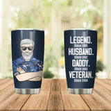 Personalized Australian Veterans/Soldier Legend Husband Daddy Tumbler Printed QTDT0808