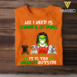 Personalized All I Need Is Coffee & My Dog Tshirt Printed 22AUG-DT08