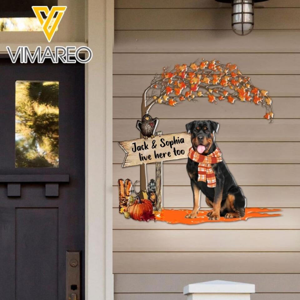 Personalized Rottweiler Dog Metal Sign Printed SEP-HQ14