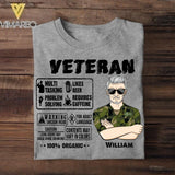 Personalized Swedish Veteran/Soldier Tshirt Printed 22AUG-HY08