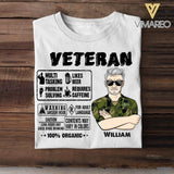 Personalized Swedish Veteran/Soldier Tshirt Printed 22AUG-HY08