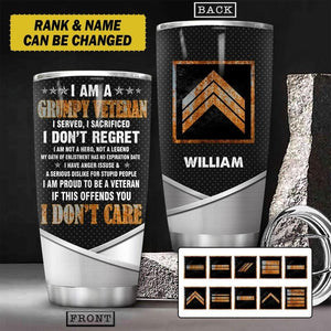 Personalized I Am A Grupmpy French Veteran Tumbler Printed 22AUG-HY08