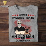 Personalized Never Underestimate And Old Man With German Shepherd Dog Tshirt Printed 22AUG-DT10