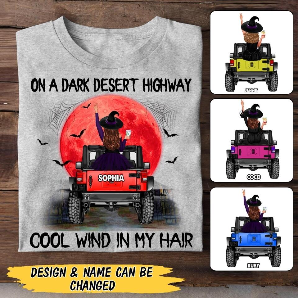 Personalized Jeep Girl Halloween Tshirt Printed 22AUG-MA11