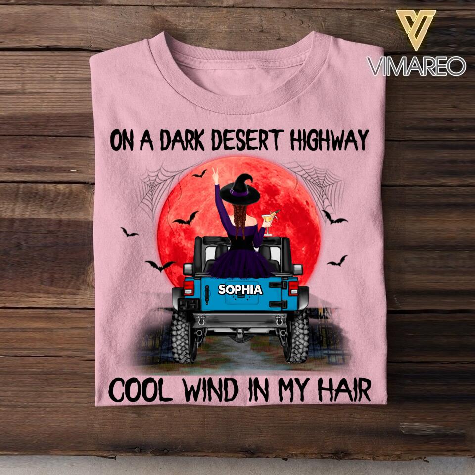 Personalized Jeep Girl Halloween Tshirt Printed 22AUG-MA11