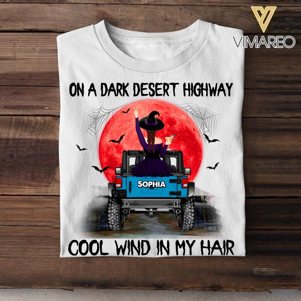 Personalized Jeep Girl Halloween Tshirt Printed 22AUG-MA11