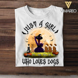 Personalized Just A Girl Who Loves Dogs Halloween Tshirt Printed QTMA1208