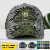 Personalized Canadian Veteran/ Solider Peaked Cap 3D Printed 22AUG-DT13