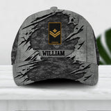 Personalized Canadian Veteran/ Solider Peaked Cap 3D Printed 22AUG-DT13