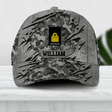 Personalized Australian Veteran/ Solider Peaked Cap 3D Printed 22AUG-DT13