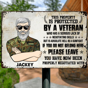 Personalized German Veterans/Soldier Metal Sign Printed 22AUG-HY13