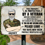 Personalized German Veterans/Soldier Metal Sign Printed 22AUG-HY13