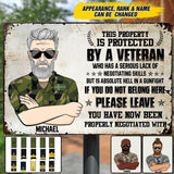 Personalized Swedish Veterans/Soldier Metal Sign Printed 22AUG-HY13