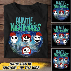 Personalized Auntie Of Nightmares Halloween Tshirt Printed 22AUG-HQ13