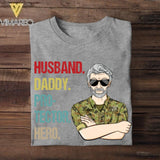 Personalized Australian Veteran Husband Daddy Protector Hero Tshirt Printed 22AUG-DT13