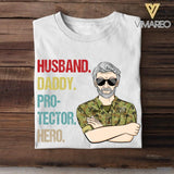 Personalized Australian Veteran Husband Daddy Protector Hero Tshirt Printed 22AUG-DT13
