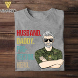 Personalized Canadian Veteran Husband Daddy Protector Hero Tshirt Printed 22AUG-DT13