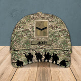 Personalized United Kingdom Veteran/ Solider Cap 3D Printed DMVQ1508