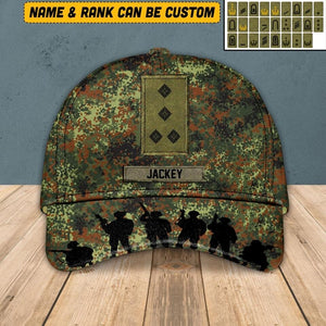 Personalized German Veteran/ Solider Cap 3D Printed DMVQ1508