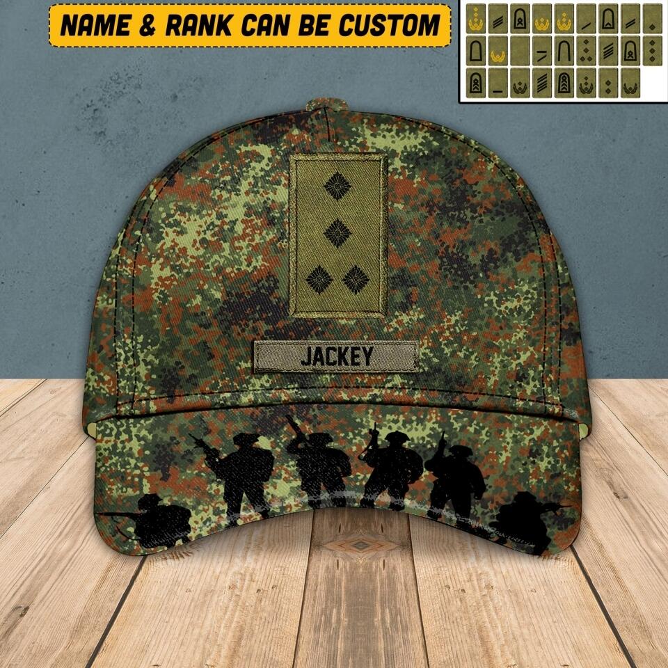 Personalized German Veteran/ Solider Cap 3D Printed DMVQ1508