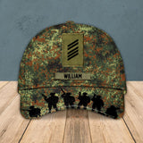Personalized German Veteran/ Solider Cap 3D Printed DMVQ1508