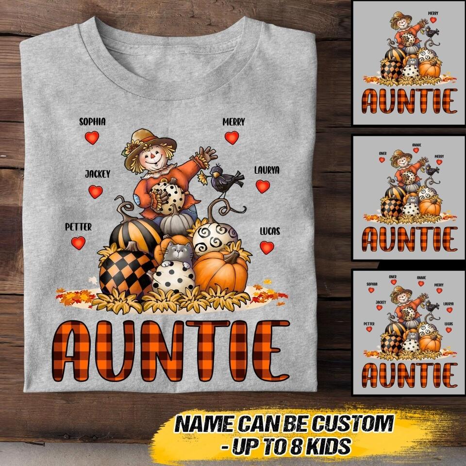 Personalized Auntie Kid Tshirt Printed 22AUG-HQ13