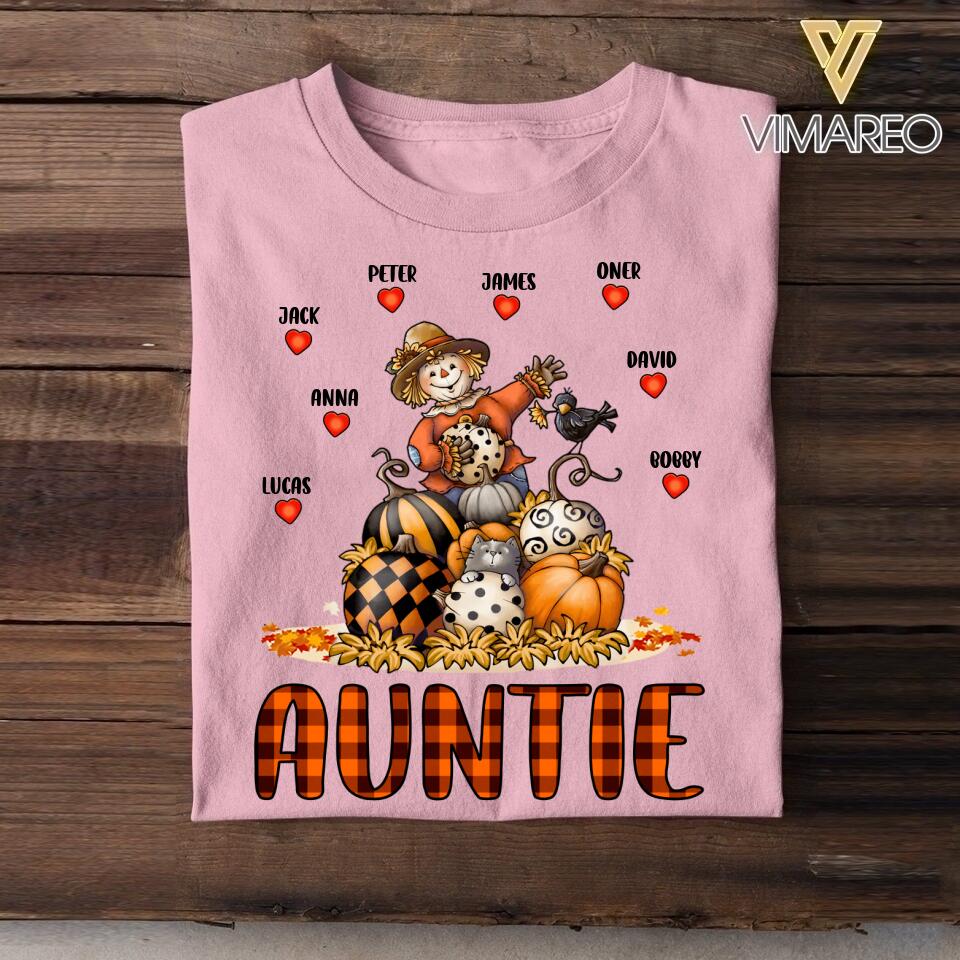 Personalized Auntie Kid Tshirt Printed 22AUG-HQ13