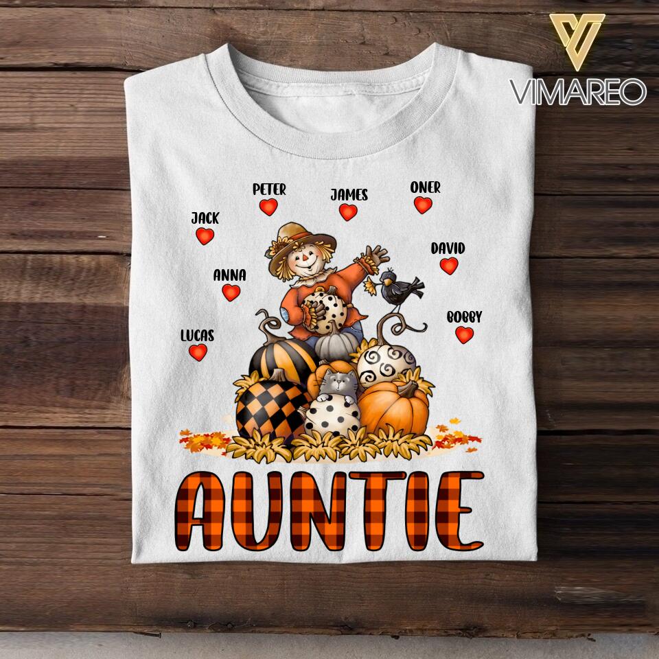 Personalized Auntie Kid Tshirt Printed 22AUG-HQ13
