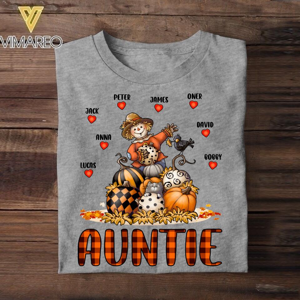 Personalized Auntie Kid Tshirt Printed 22AUG-HQ13