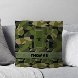 Personalized Swedish Veterans/Soldier Pillow Printed 22AUG-HY16