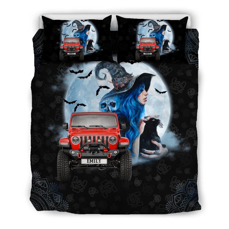 Personalized Jeep Halloween Bedding Set Printed 22AUG-DT16