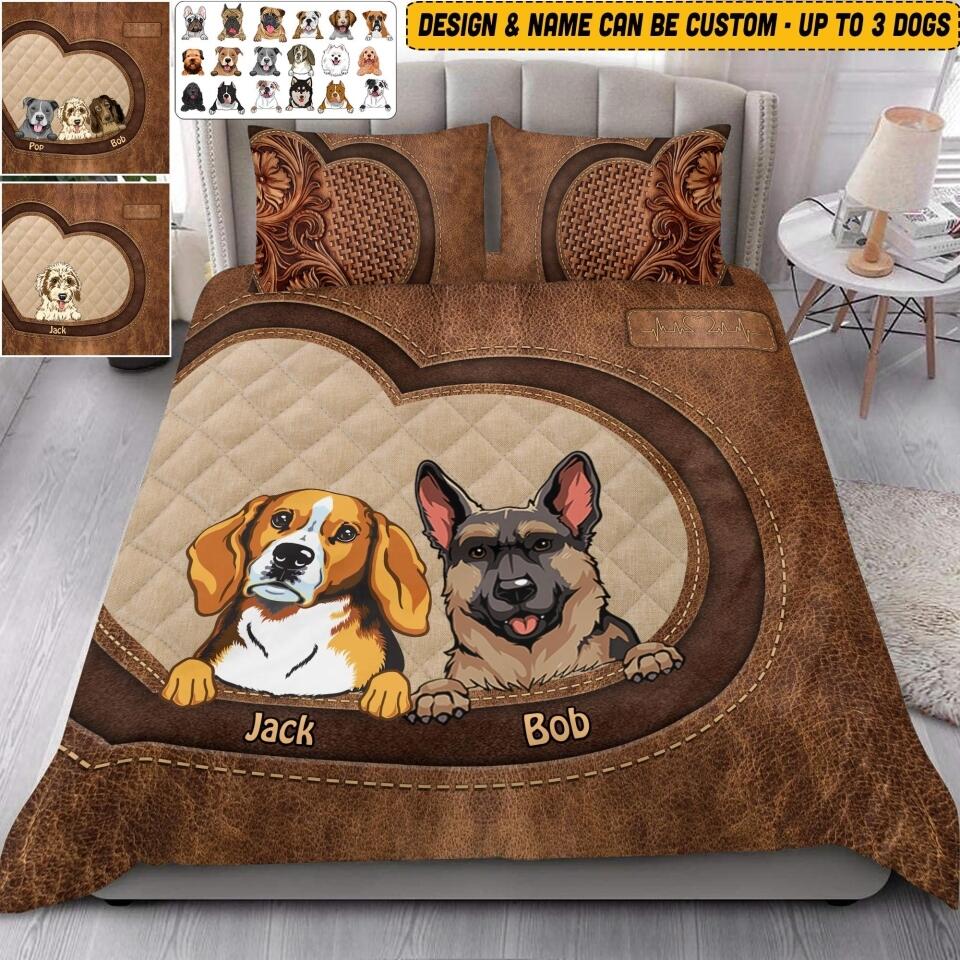Personalized Dog Lover Bedding Set Printed 22AUG-HQ17