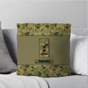 Personalized Australian Veterans/Soldier Pillow Printed 22AUG-HY17