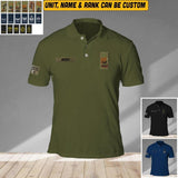 Personalized Australian Veteran/ Solider Rank Polo Shirts 3D Printed QTVQ1708