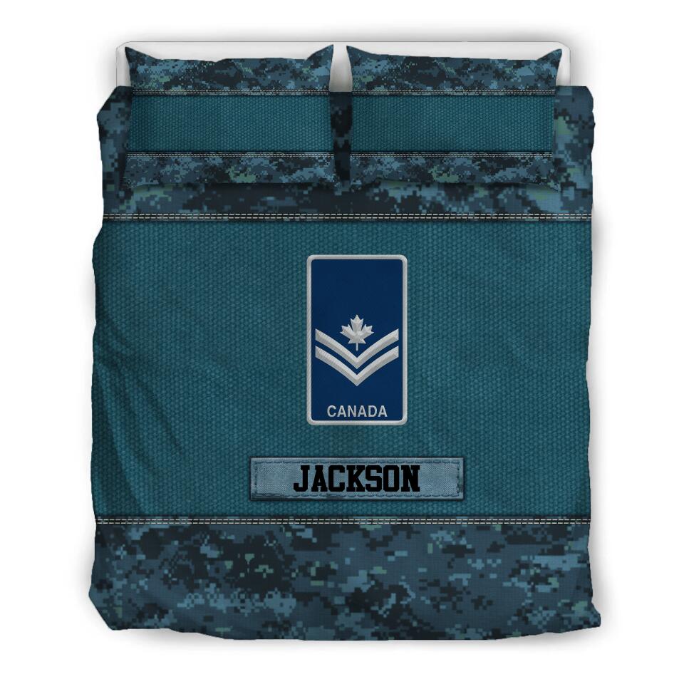 Personalized Veteran/Solider Canada Bedding Set Printed DMDT1708