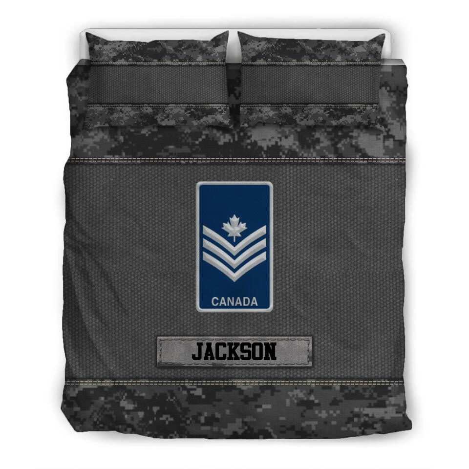 Personalized Veteran/Solider Canada Bedding Set Printed DMDT1708