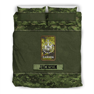 Personalized Veteran/Solider Canada Bedding Set Printed DMDT1708