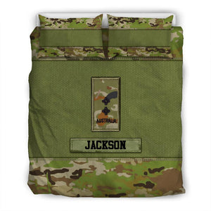 Personalized Veteran/Solider Australia Bedding Set Printed DMDT1708