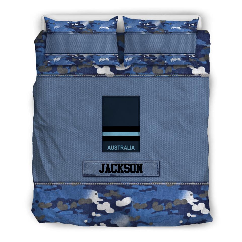 Personalized Veteran/Solider Australia Bedding Set Printed DMDT1708