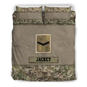 Personalized Veteran/Solider United Kindom Bedding Set Printed DMDT1708