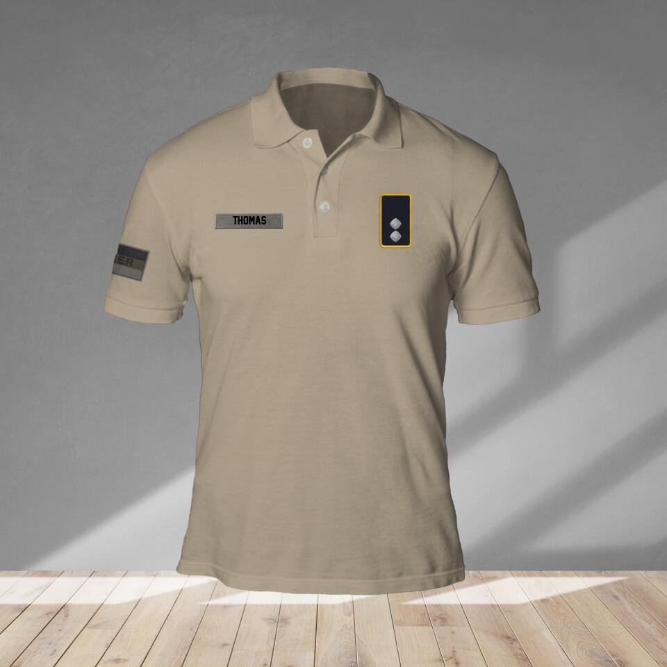 Personalized German Veteran/ Solider Rank Polo Shirts 3D Printed QTVQ1908
