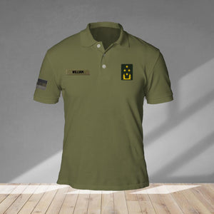 Personalized Netherlands Veteran/ Solider Rank Polo Shirts 3D Printed QTVQ1908