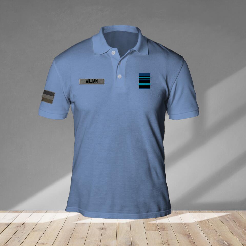 Personalized Netherlands Veteran/ Solider Rank Polo Shirts 3D Printed QTVQ1908