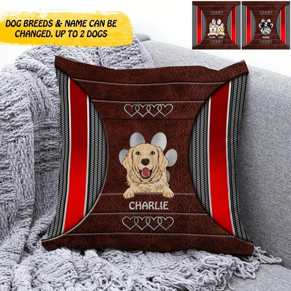 Personalized Dog Lovers Pillow Printed QTDT2208