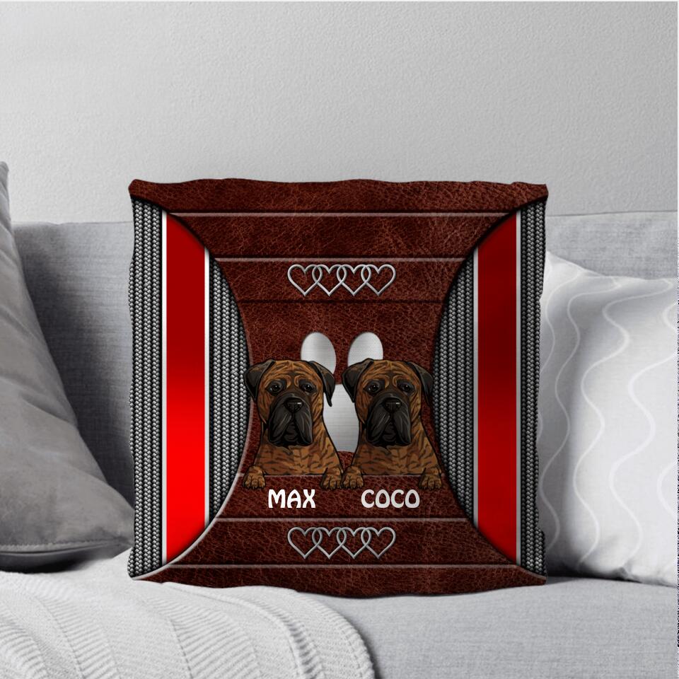 Personalized Dog Lovers Pillow Printed QTDT2208